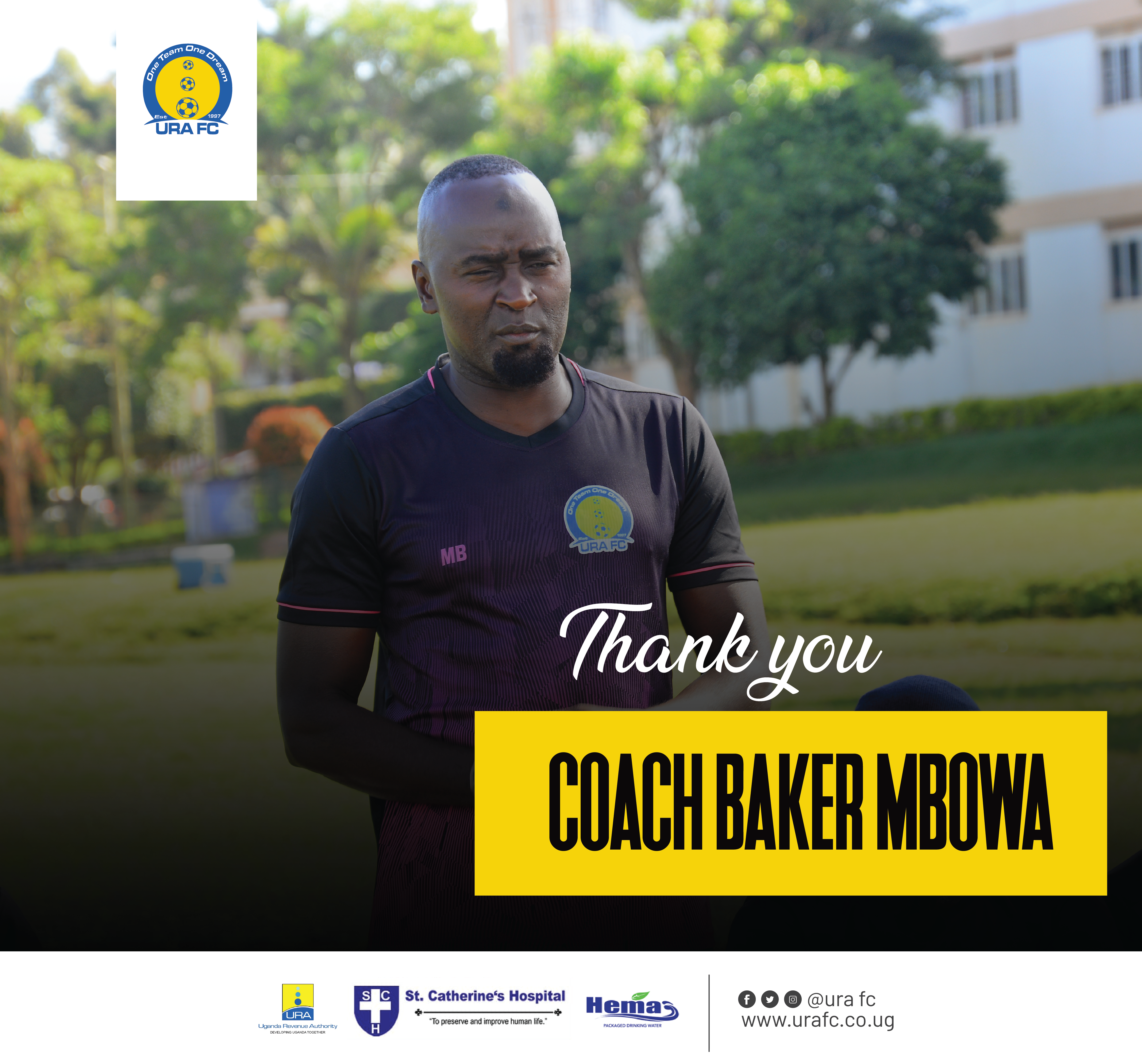 Official: URA FC part ways with Baker Mbowa